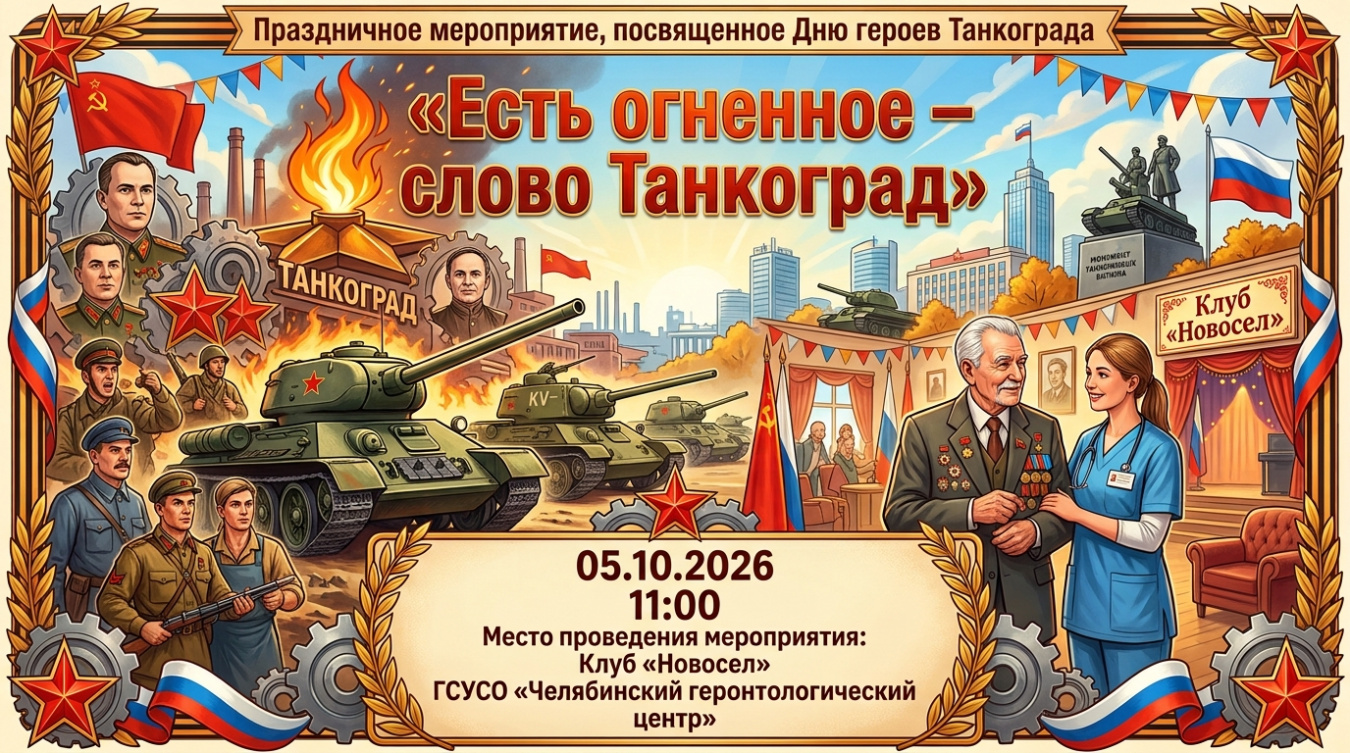 Праздничное мероприятие, посвященное Дню героев Танкограда «Есть огненное – слово Танкоград» 