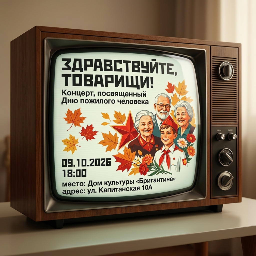 Концерт, посвященный Дню пожилого человека «Здравствуйте, товарищи!»
